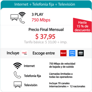 TRIPLE PLAY CLARO 750